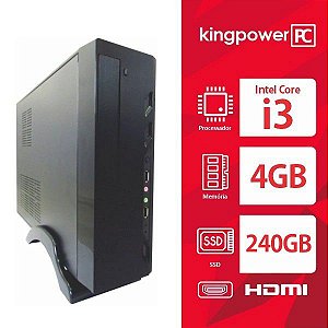 Computador Slim K1 I3 4ger. 4gb Ddr3, Ssd 240gb Kingpower