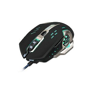 Mouse Gamer Óptico 6 Botões Usb Rgb 3200dpi Preto Ms-783 Brx