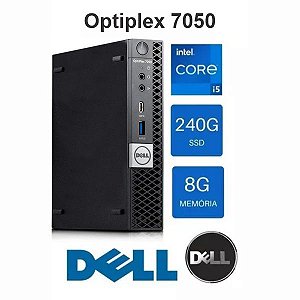 Mini Pc Dell Optiplex 7050 Core I5 6ª Ger, 8gb, 240gb Ssd
