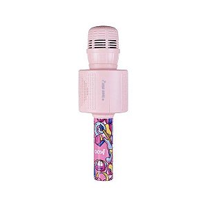 Microfone Karaokê Bluetooth Teen Star 5w Rosa Mk301 Oex