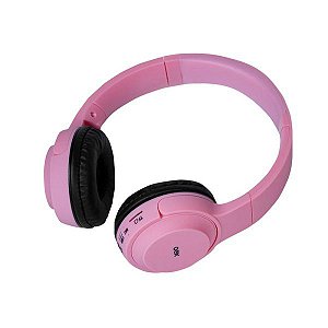 Headset Infantil Pop Rosa Bluetooth Acolchoado Hs314 Oex