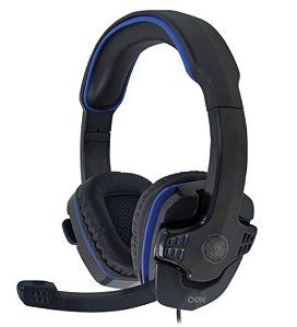 Headset Gamer Stalker P2 Ps4/one Preto/azul Hs209 1,3m Oex