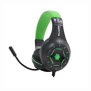 Headset Gamer Px-12 Ps4/one/pc Led Preto/verde P3 Tecdrive