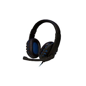 Headset Gamer Hs206 Ajustável Usb Preto/azul Cabo 2m Oex