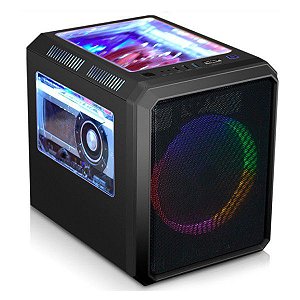 Gabinete Gamer Microcraft 03rc Preto 1 Fan 5cor 200mm Kmex