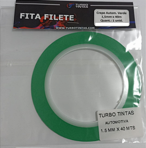 Fita Filete Automotiva Verde - 1,5mm x 40m