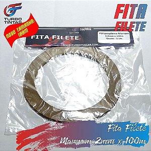 Fita Filete Marrom - 2mm x 100m
