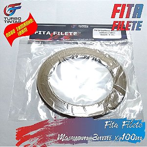 Fita Filete Marrom - 3mm x 100m