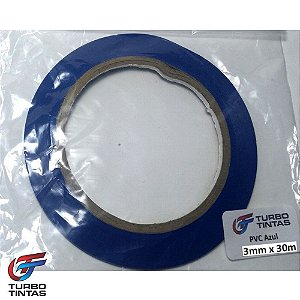 Fita Filete PVC Azul - 3mm x 30m