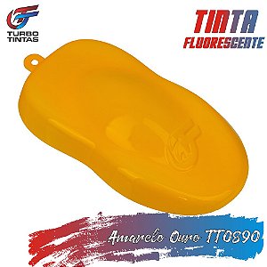 Tinta Fluorescente Poliéster - Amarelo Ouro Luminosa - TT0890