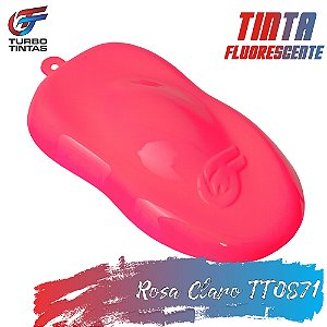 Tinta Fluorescente Poliéster - Rosa Claro Luminosa - TT0871