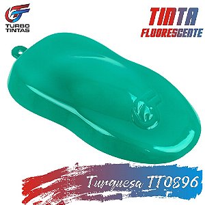 Tinta Fluorescente Poliéster - Turquesa Luminosa - TT0896