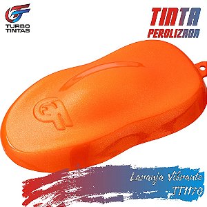 Tinta Poliéster Perolizada - Laranja Vibrante - TT1170