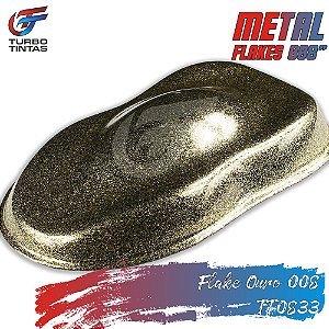 Verniz Flakes 008'' Pronto p/ Uso - Ouro TT0833