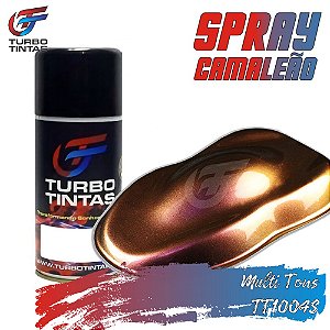 Tinta Camaleão Spray - Multi Tons TT1004S Laranja/Violeta/Verde/Dourado