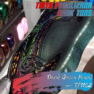 Tinta Poliéster Perolizada - Dark Green Pearl - TT1182