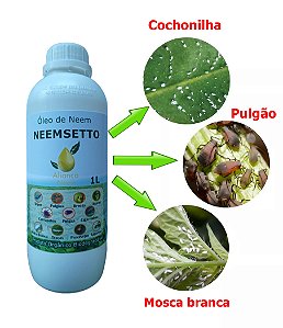 Neem Oleo de Neem Concentrado Neemsetto 1 Litro