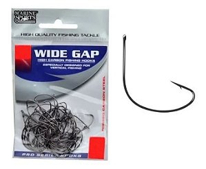 Anzol de Pesca WIDE GAP Black - Marine Sports