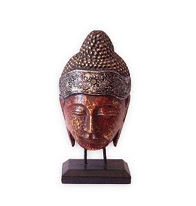 Máscara de Buda no Pedestal