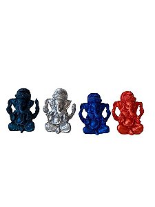 Estátua Mini Ganesha Colorido