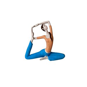 Estátua Posição de Yoga em Gesso