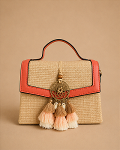 Bolsa de Palha Boho Filtro dos Sonhos