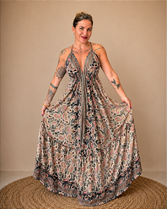 Vestido Longo Indiano Costa Nua