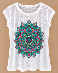 T-Shirt Feminina Estampada – Tamanho G