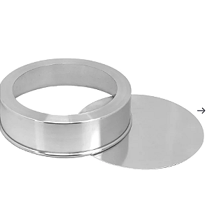 Forma Redonda Reta Fundo Falso Alum 23x8 Cm