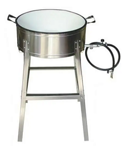 Fogão Pasteleiro A Gás Em Aço Inox Alta Pressão 20 Alfa