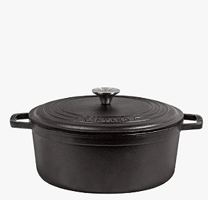 Panela Caçarola Alça De Ferro Tampa De Ferro 7,4 Litros Neo 30 Cm