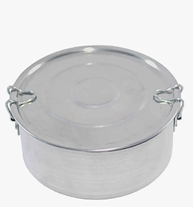 Marmita Pequena Redonda N 12 Em Aluminio 500 Ml