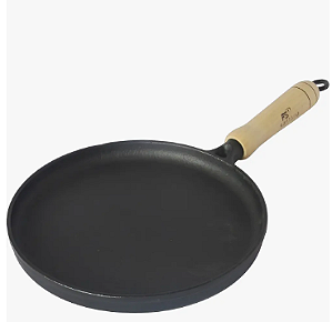 Frigideira 22cm Para Panqueca E Tapioca Em Ferro Fundido