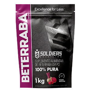 Beterraba Em Pó 1Kg - 100% Puro - Soldiers Nutrition
