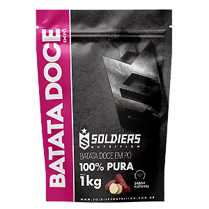 Batata Doce Desidratada Em Pó 1Kg - 100% Puro - Soldiers Nutrition