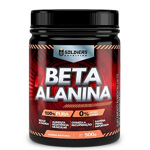 Beta Alanina 500g - 100% Puro Importado - Soldiers Nutrition