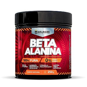 Beta Alanina 250g - 100% Puro Importado - Soldiers Nutrition