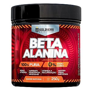 Beta Alanina 250g - 100% Puro Importado - Soldiers Nutrition