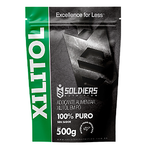 Xylitol 500g - 100% Puro - Soldiers Nutrition