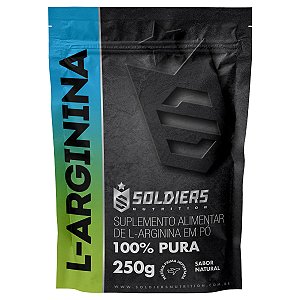 Arginina 250g - 100% Puro Importado - Soldiers Nutrition