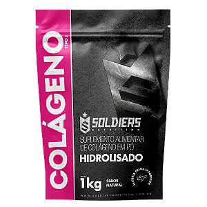 Colágeno Hidrolisado 1Kg - 100% Pura Importado - Soldiers Nutrition