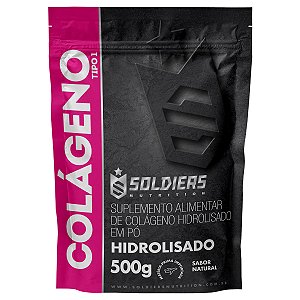 Colágeno Hidrolisado 500g - 100% Pura Importado - Soldiers Nutrition