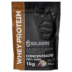Whey Protein Concentrado 1Kg - Mocaccino - Importado - Soldiers Nutrition