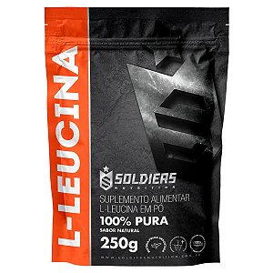 L - Leucina 250g - 100% Pura Importada - Soldiers Nutrition