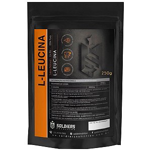 L - Leucina 250g - 100% Pura Importada - Soldiers Nutrition