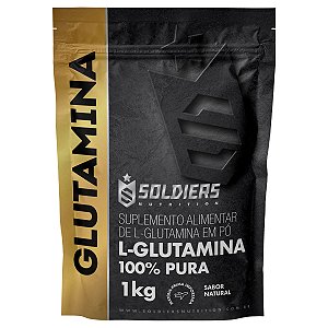 L - Glutamina 1Kg - 100% Pura Importada - Soldiers Nutrition