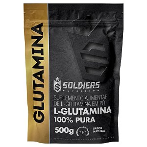 L - Glutamina 500g - 100% Pura Importada - Soldiers Nutrition