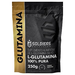 L - Glutamina 250g - 100% Puro Importado - Soldiers Nutrition