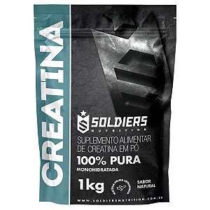 Creatina Monohidratada 1Kg 100% Pura - Importada - Soldiers Nutrition