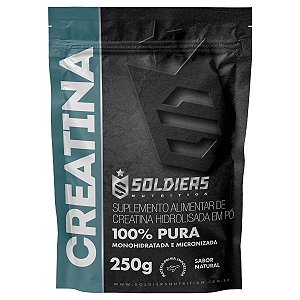 Creatina Monohidratada 250g - 100% Pura Importada - Soldiers Nutrition